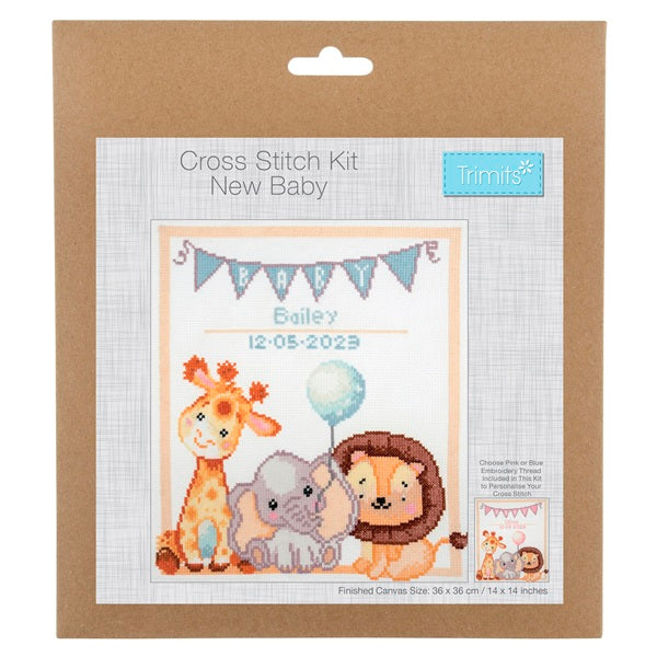 Trimits Large Counted Cross Stitch Baby Kit kosse nanat khar kosse 
