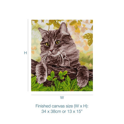 Trimits Large Counted Cross Stitch Cat Kit