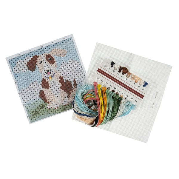 Trimits Mini Counted Cross Stitch Dog Kit kosse nanat khar kosse 