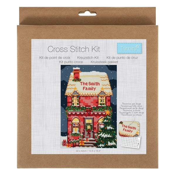 Trimits Cross Stitch Kit Festive Home kosse nanat khar kosse 
