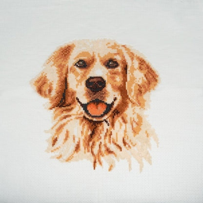 Trimits Cross Stitch Kit Golden Retriever