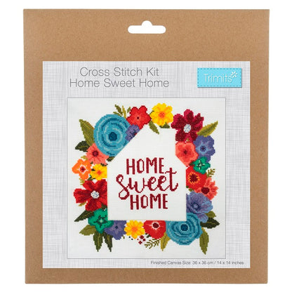 Trimits Cross Stitch Kit Home Sweet Home