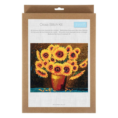 Trimits Sunflower Bloom Counted Cross Stitch Kit