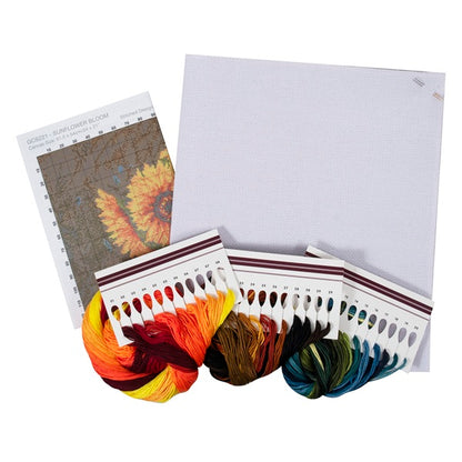 Trimits Sunflower Bloom Counted Cross Stitch Kit