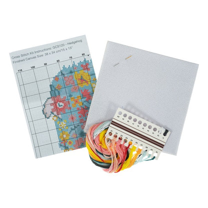 Trimits Large Counted Cross Stitch Hedgehog Kit