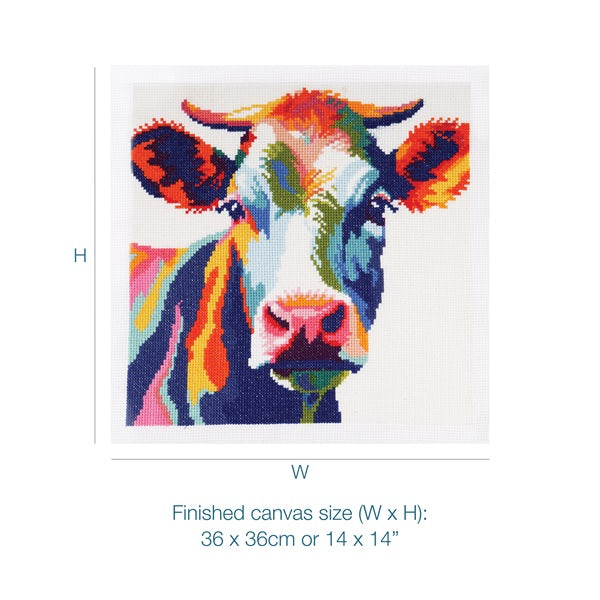 Trimits Large Counted Cross Stitch Cow Kit kosse nanat khar kosse 