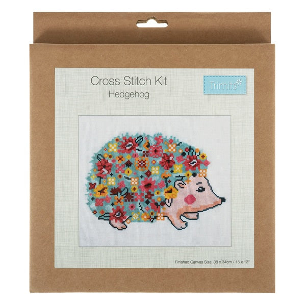 Trimits Large Counted Cross Stitch Hedgehog Kit kosse nanat khar kosse 