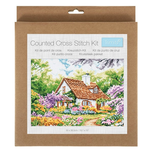 Trimits Large Counted Cross Stitch House Kit kosse nanat khar kosse 