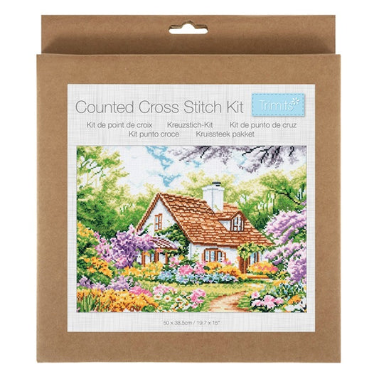 Trimits Large Counted Cross Stitch House Kit