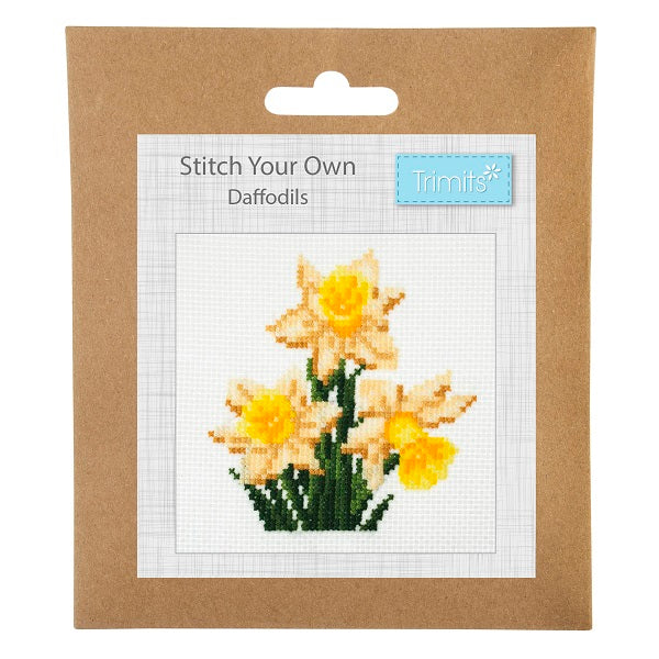 Trimits Mini Cross Stitch Kit Daffodils kosse nanat khar kosse 