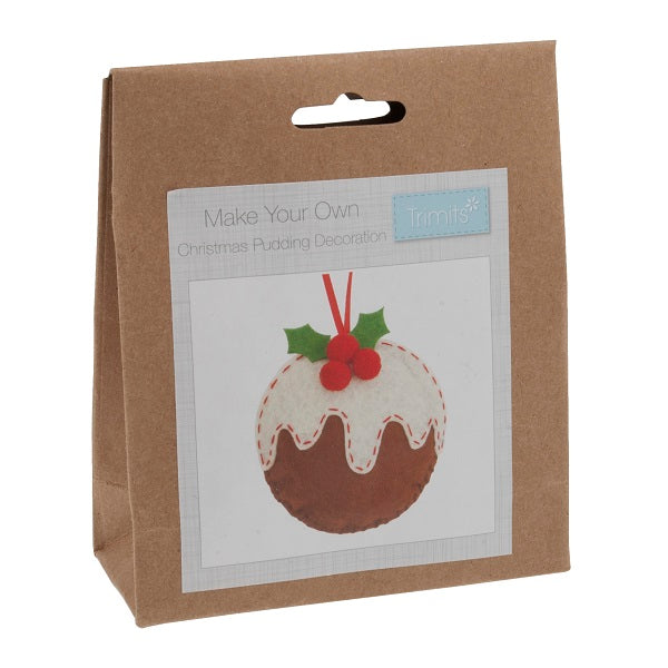 Trimits Christmas Pudding Felt Decoration Kit kosse nanat khar kosse 