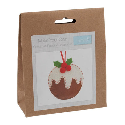 Trimits Christmas Pudding Felt Decoration Kit