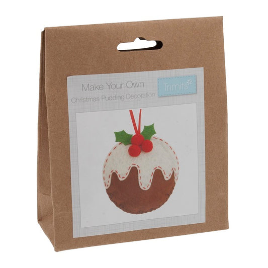 Trimits Christmas Pudding Felt Decoration Kit