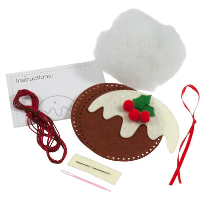Trimits Christmas Pudding Felt Decoration Kit