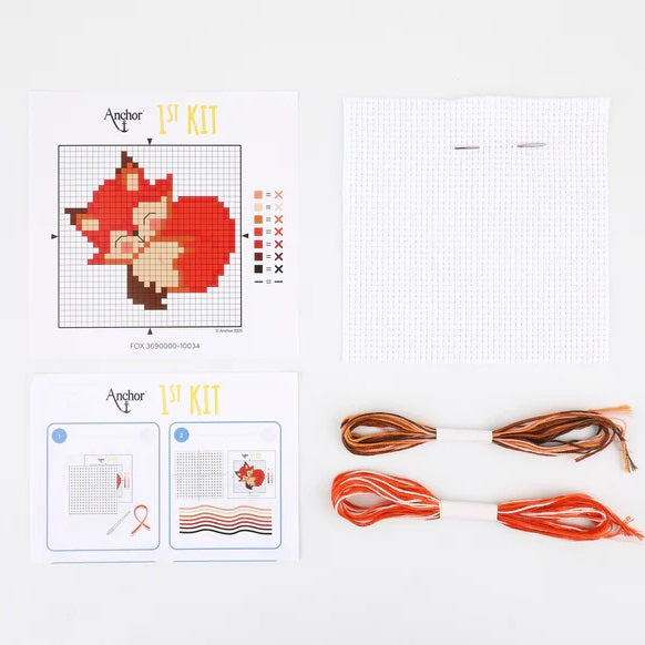 Anchor 1st Counted Cross Fox kosse nanat khar kosse 