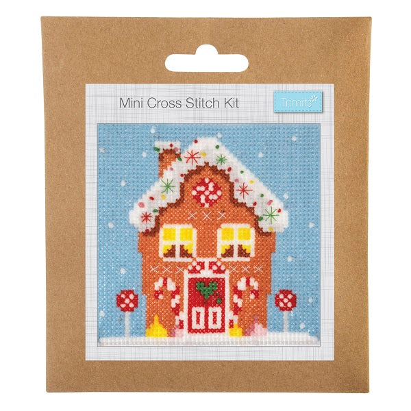 Trimits Mini Cross Stitch Kit Gingerbread House kosse nanat khar kosse 