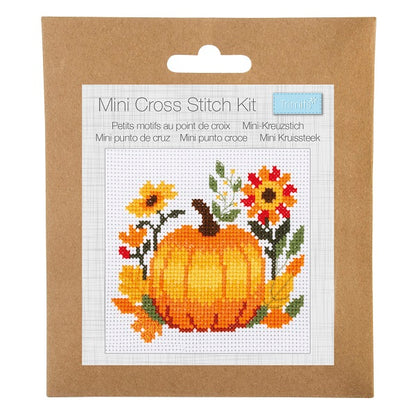 Trimits Mini Cross Stitch Kit Pumpkin
