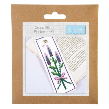 Trimits Mini Counted Cross Stitch Lavender Bookmark Kit
