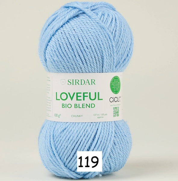 Sirdar Loveful Bio Blend Chunky kosse nanat khar kosse 