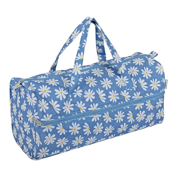 Hobby Craft Knitting Bag Denim Daisies kosse nanat khar kosse 