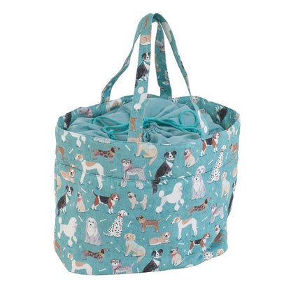 Hobby Craft Drawstring Craft Bag (L) Dogs