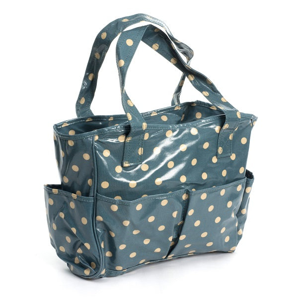 Hobby Craft Craft Bag Blue Spot Glossy PVC kosse nanat khar kosse 