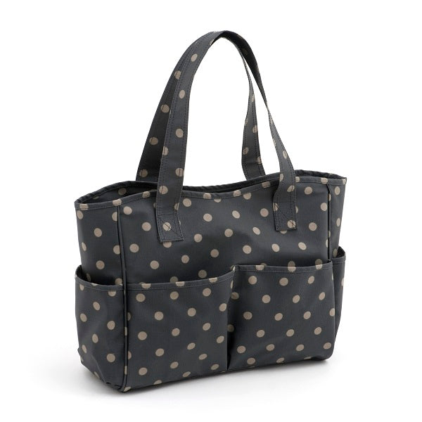 Hobby Craft Craft Bag Charcoal Polka Dot Matt PVC kosse nanat khar kosse 