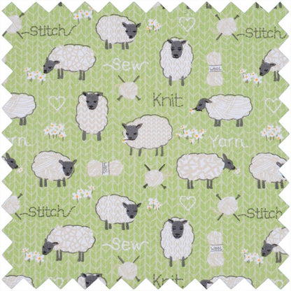 Knitting Bag with Pin Storage: Sheep