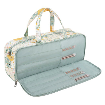 Knitting Bag with Pin Case: Patchwork Bee