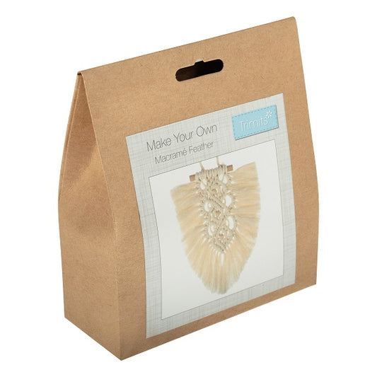 Trimits Feather Wall Hanging Macramé Kit