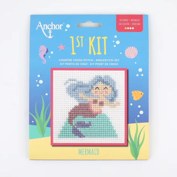 Anchor 1st Counted Cross Mermaid kosse nanat khar kosse 