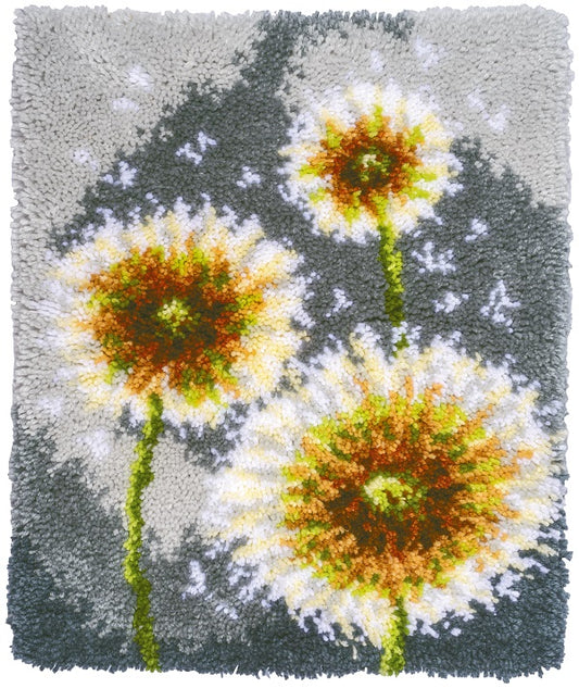 Vervaco Fluff Flower Latch Hook Kit