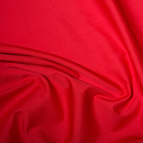 Polycotton Bright Red kosse nanat khar kosse 