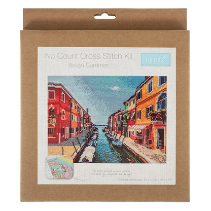 Trimits Large Printed Cross Stitch Italian Summer Kit