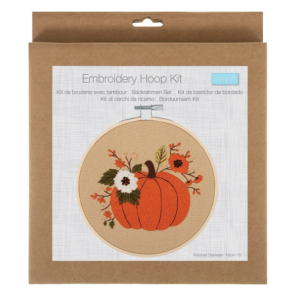 Trimits Embroidery Hoop Kit Pumpkin kosse nanat khar kosse 