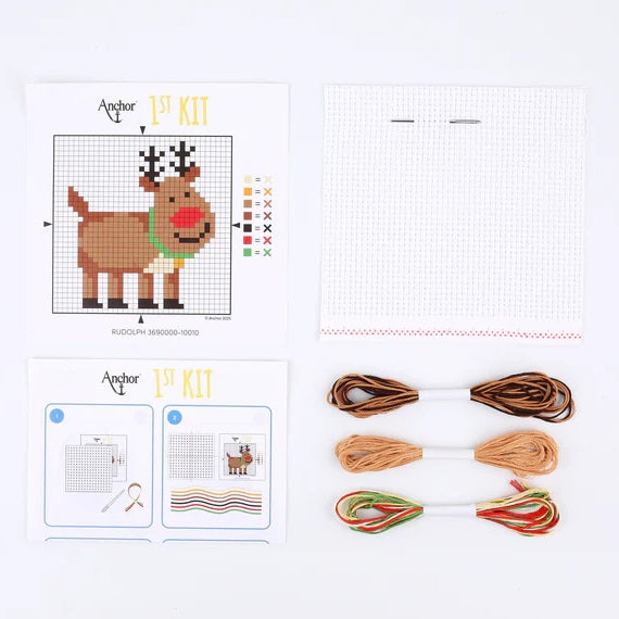 Anchor 1st Counted Cross Rudolph kosse nanat khar kosse 