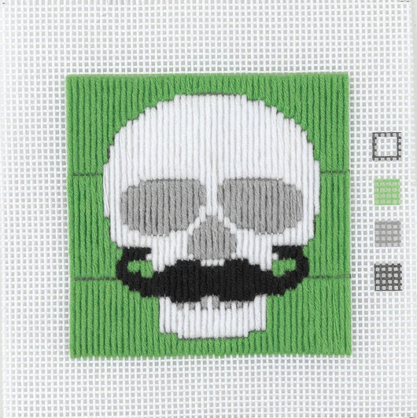Anchor 1st Long Stitch Skull Kit kosse nanat khar kosse 