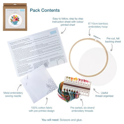 Trimits Embroidery Hoop Kit Spring Floral