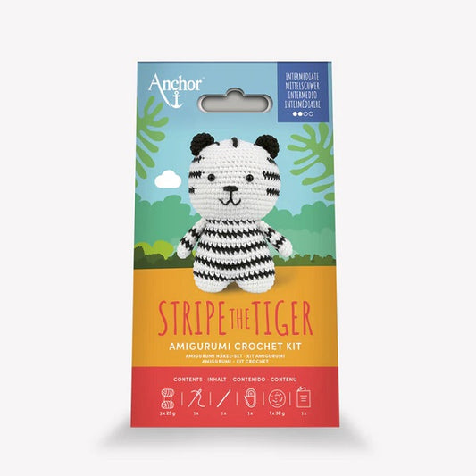 Anchor Stripe the Tiger Amigurumi Crochet Kit