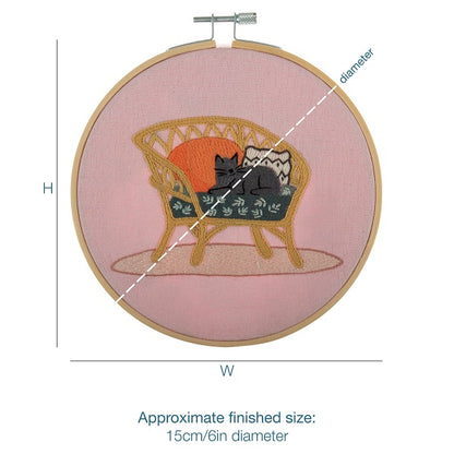 Trimits Embroidery Hoop Kit Cat