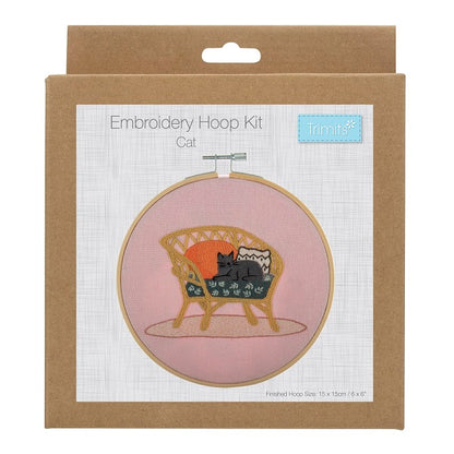 Trimits Embroidery Hoop Kit Cat