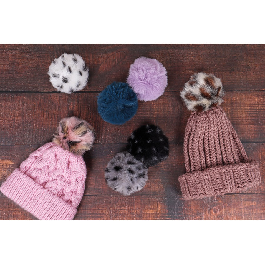 Large 11cm Faux Fur Pom Pom kosse nanat khar kosse 