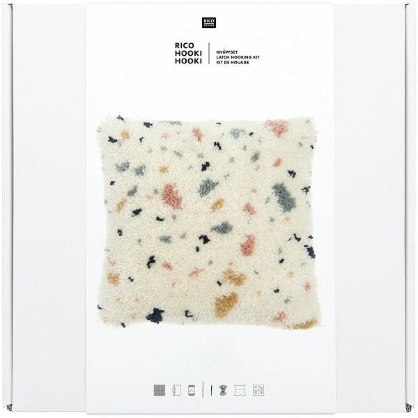 Rico Terrazzo Cushion Latch Hook set kosse nanat khar kosse 