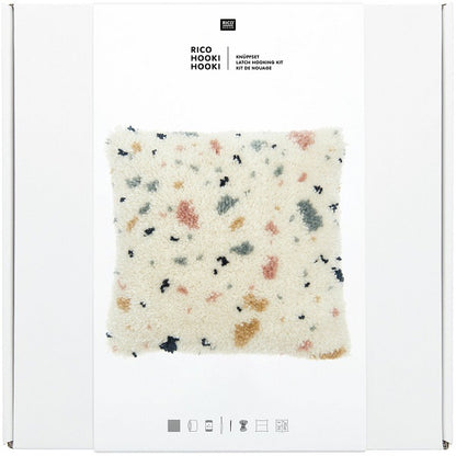 Rico Terrazzo Cushion Latch Hook set