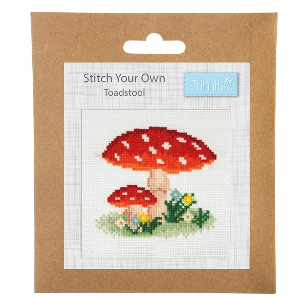 Trimits Mini Cross Stitch Kit Toadstool kosse nanat khar kosse 