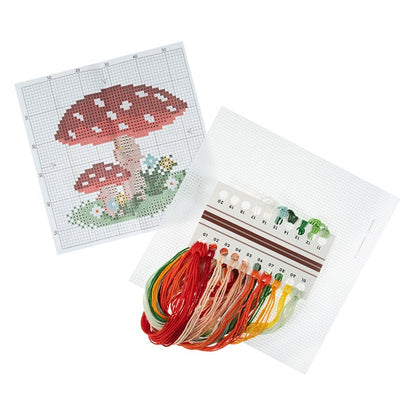 Trimits Mini Cross Stitch Kit Toadstool