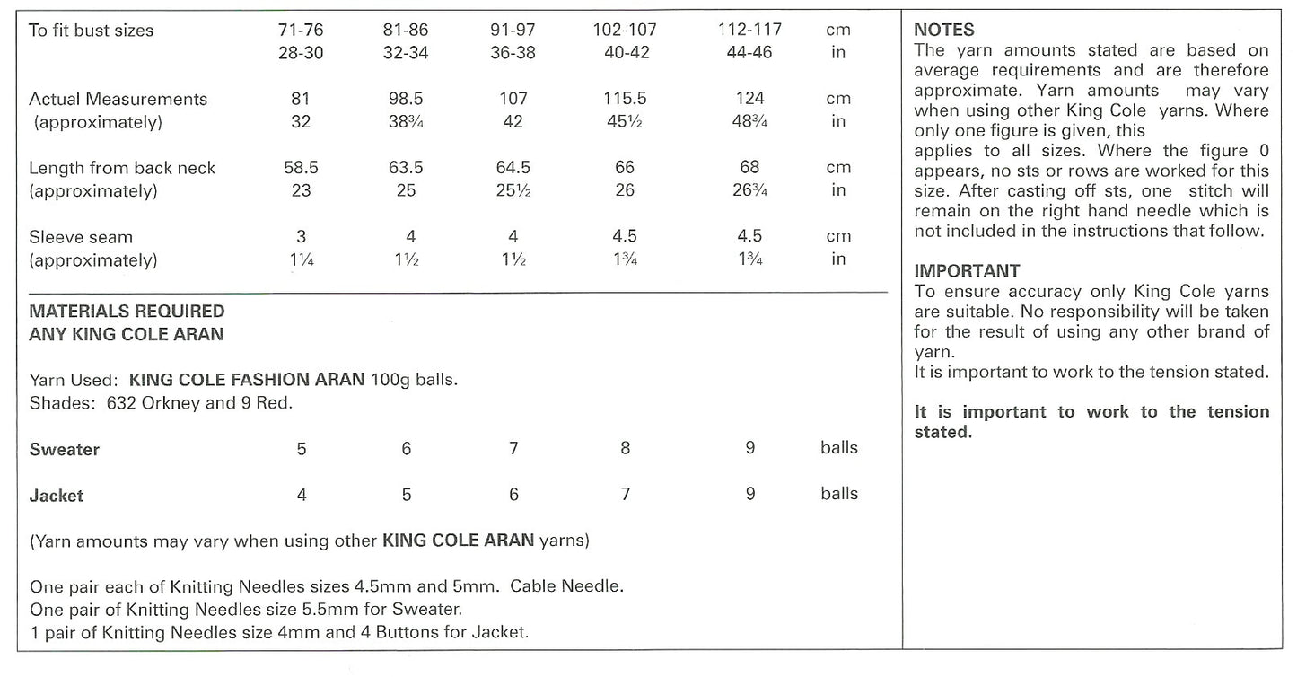 King Cole 3958 kosse nanat khar kosse 