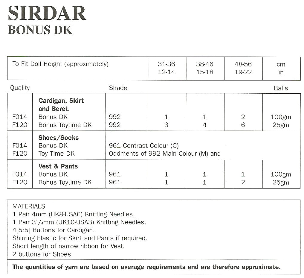Sirdar 3119 kosse nanat khar kosse 