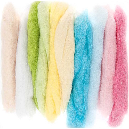 Felting Wool Pastel Mix