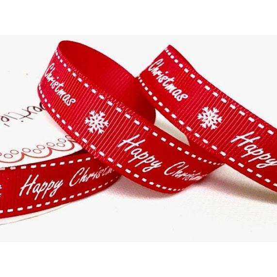 Happy Christmas Ribbon Red kosse nanat khar kosse 